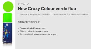 LACCA COLORATA VERDE FLUO Y624FV